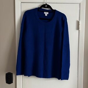 Old Navy Women's Deep Blue Crew Neck Sweater